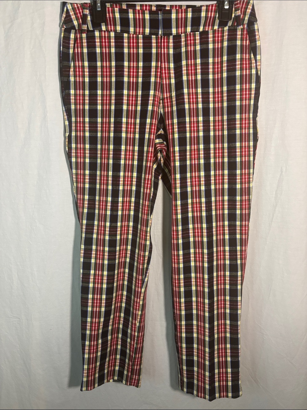Time and Tru Women’s Plaid Preppy Blokecore Punk Y2K Dress Pants